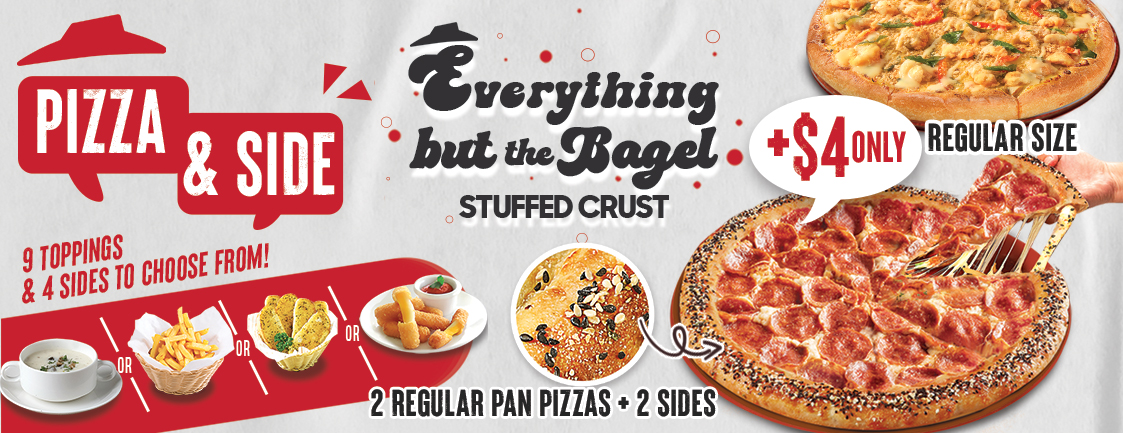 Pizza & Side – Regular 2 + 2 Deal